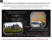 Tablet Screenshot of hotel-le-vieux-moulin.com